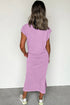 Effortless Cool Mineral Wash Pocketed Side Slit Long T-Shirt Maxi Dress